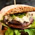 Juicy Portobello Burgers with Vegan Blue Cheese and Caramelized Onions