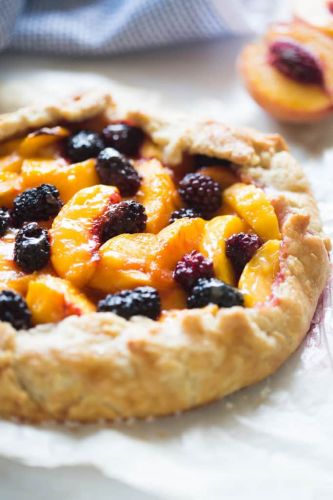 Peach Blackberry Tart