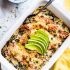 Easy Southwest Black Beans Polenta Casserole