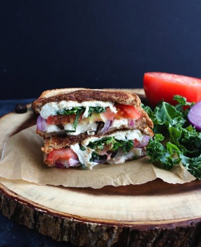 Mediterranean Grilled Cheese Sandwic