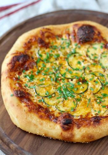 Grilled Zucchini Pizza