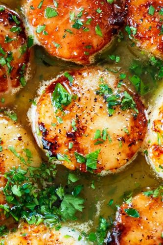 Lemon Garlic Scallops