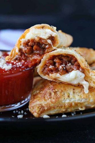 Puff Pastry Pizza Pockets