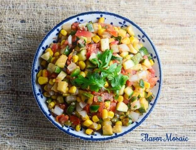 Corn And Zucchini Salsa