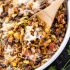 One-Pot Cheesy Mexican Lentils Black Beans and Rice