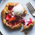 Strawberry Rhubarb Rose Galette