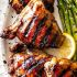 Grilled Chicken Thighs with Brown Sugar Glaze