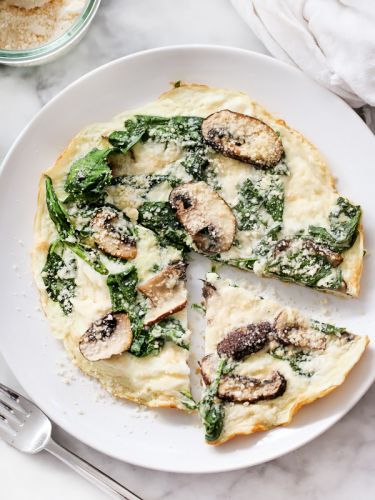 Spinach and Egg White Mushroom Frittata