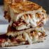 Crispy Bacon Brie Grilled Cheese Sandwich with Caramelized Onions