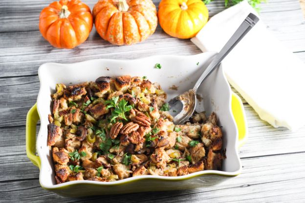 Mushroom and pecan stuffing with fresh herbs