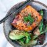 Sheet-pan teriyaki salmon and baby bok choy