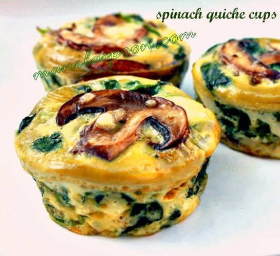 Spinache Quiche Cups