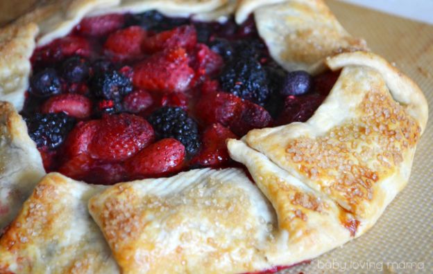 Mixed berry galette