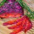 Beet Cured Salmon with Dill, Tarragon and Fresh Horseradish