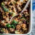 Gluten-free walnut and kale quinoa stuffing