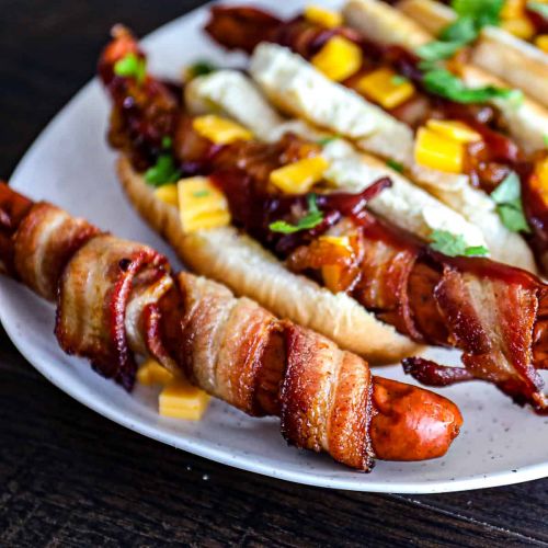 Bacon Wrapped Hot Dogs