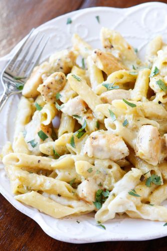 Salsa Verde Chicken Pasta