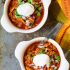 Roasted red pepper chicken chili