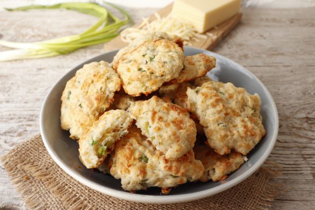 Cheddar and Chive Drop Biscuits 