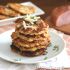 Ham and cheese cauliflower fritters