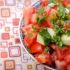 Tomato and cucumber salad