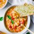Summer Corn and Lager Bisque with Gruyere Croutons