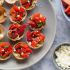 Strawberry Balsamic Bites with Feta and Basil