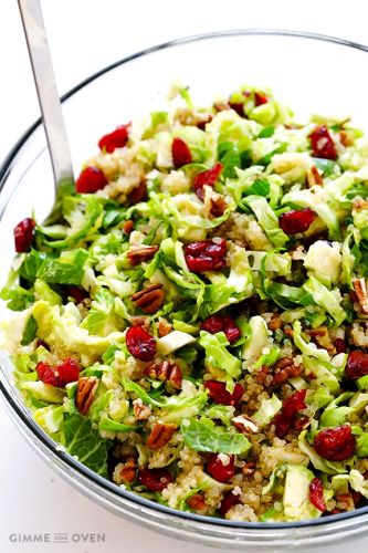Brussels Sprouts, Cranberry And Quinoa Salad