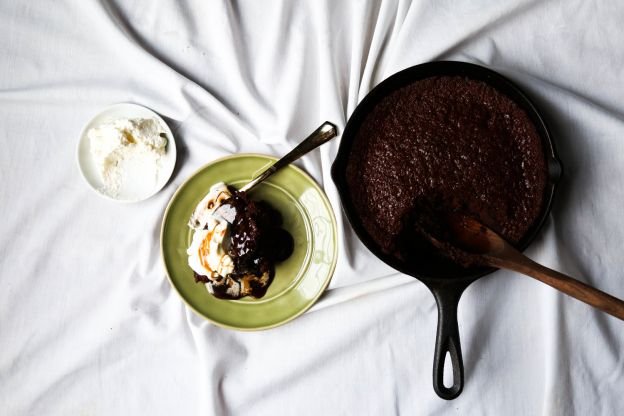 Stout Beer Chocolate Skillet Cake