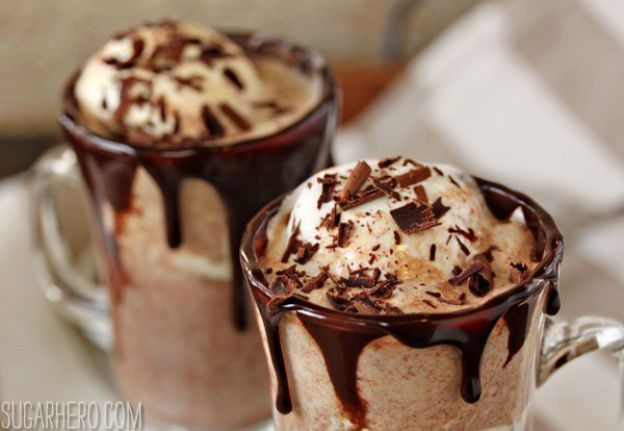 Hot Chocolate Floats