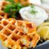 Smoked Salmon and Dill Waffles