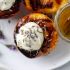 Grilled Peaches with Lavender Honey Whipped Ricotta