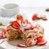 Strawberry shortcake Greek yogurt pancakes