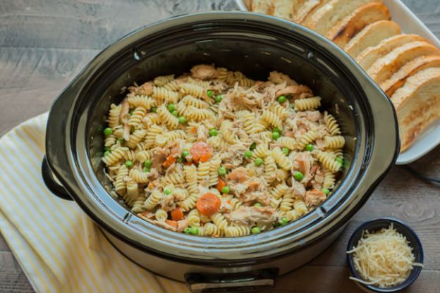 Garlic butter chicken and pasta