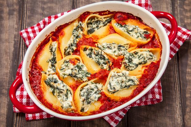 Spinach and Ricotta Stuffed Shells