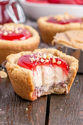 Peanut Butter & Jelly Cookie Cups