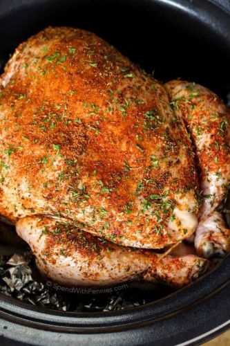 slow cooker whole chicken