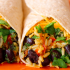 Spinach & bean burrito wrap