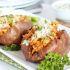Buffalo Chicken Stuffed Sweet Potato