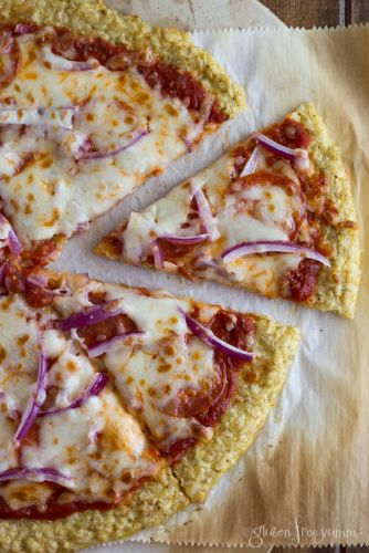 Brown rice pizza crust