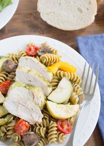 Chicken pesto pasta