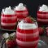 Layered Strawberry Jello Cups