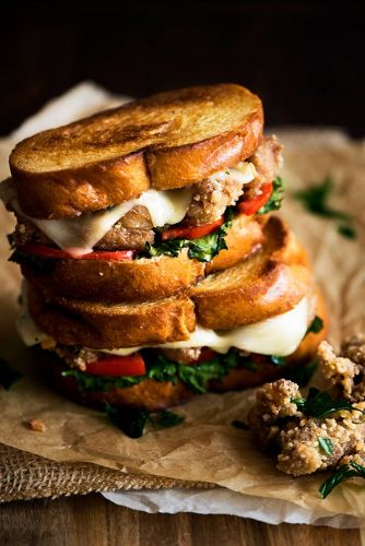 Taiwanese Popcorn Chicken Grilled Cheese Sandwich