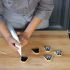 Decorate with the white icing