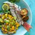 Grilled Branzino with Avocado Mango Salad