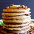 Brown butter pecan pancakes