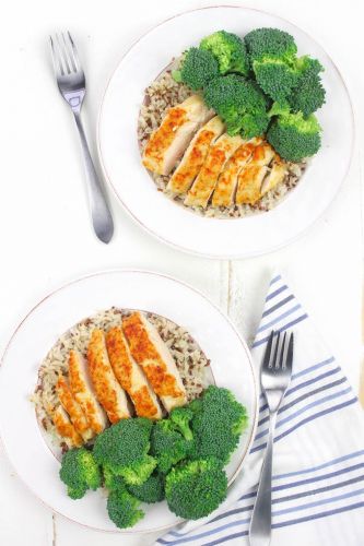 3 ingredient hummus-crusted chicken