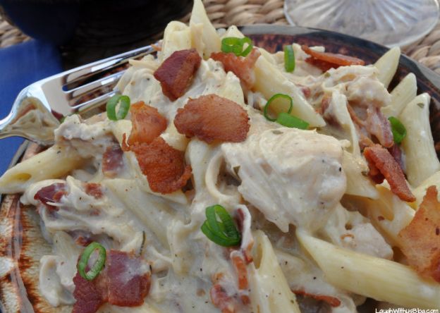 Smothered bacon Ranch chicken penne
