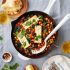 Baked Feta with Chickpeas and Kale