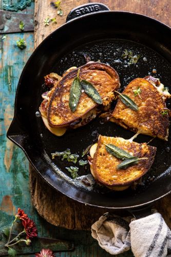 French Onion and Apple Grilled Cheese